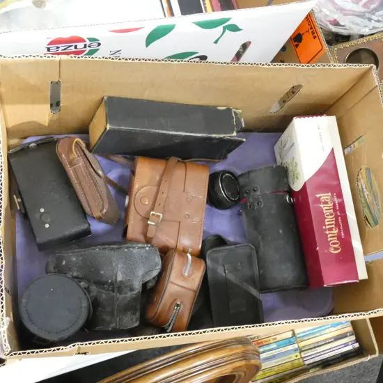 LG BOX OLD CAMERAS / LENSES ETC. 