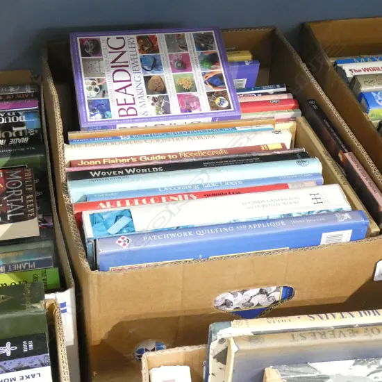BOX OF CRAFTING BOOKS
