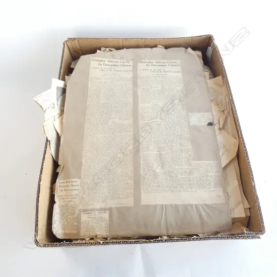 LGE FOLDER OF NEWSPAPER CUTTINGS SCRAPS ETC