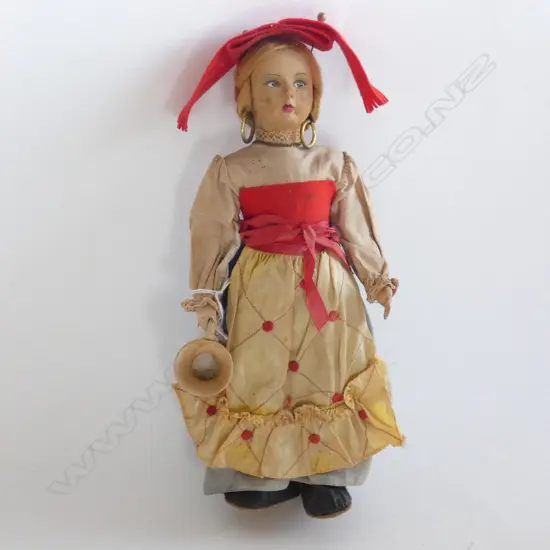 VINTAGE CLOTH FASHION DOLL DUTCH? ORIGINAL CLOTHES  L270MM