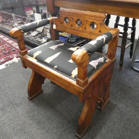 GOTHIC STYLE ECCLESIASTICAL CHAIR 