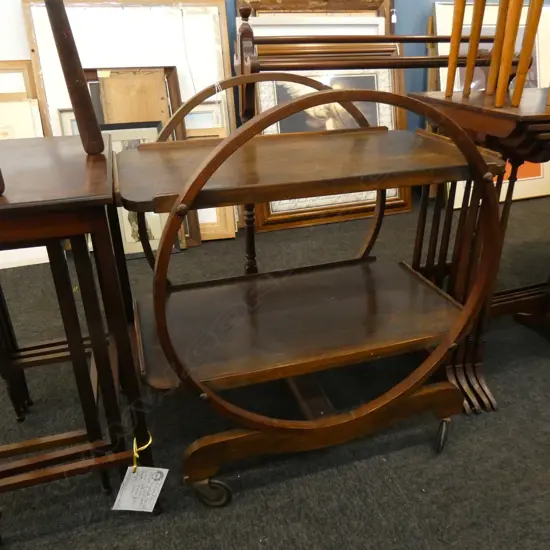 ART DECO RIMU CIRCLES TEA TROLLEY