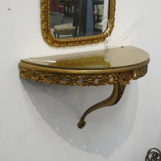 GILT WALL SHELF