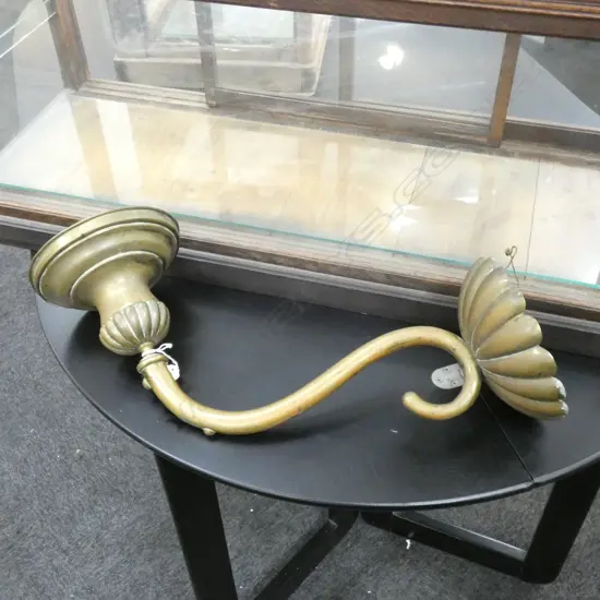 OLD DECORATIVE BRASS WALL BRACKET L 580MM