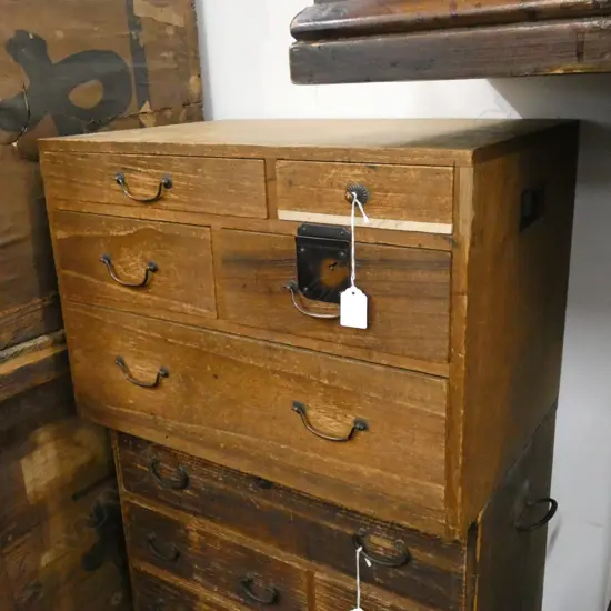 SMALL OLD  JAPANESE TANSU CABINET