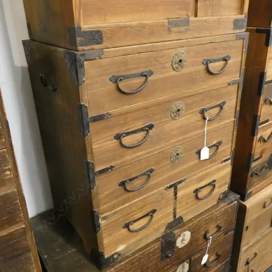 SM VINTAGE JAPANESE KO-DANSU CABINET - 5 DRAWER  470 X 305 X 500MM