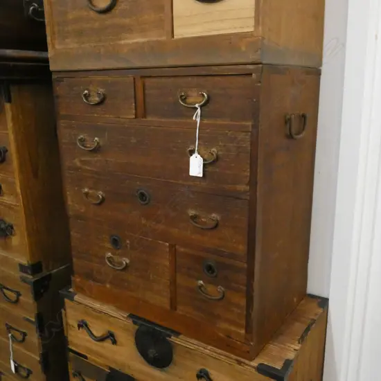 SMALL OLD  JAPANESE TANSU CABINET