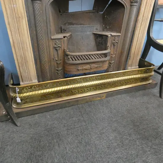 BRASS FIRE SURROUND L 1260 MM