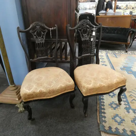 PR OF EDWARDIAN NURSING CHAIRS