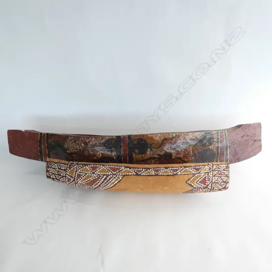 2 AUSTRALIAN ABORIGINAL CANOE SHAPED COOLAMONS