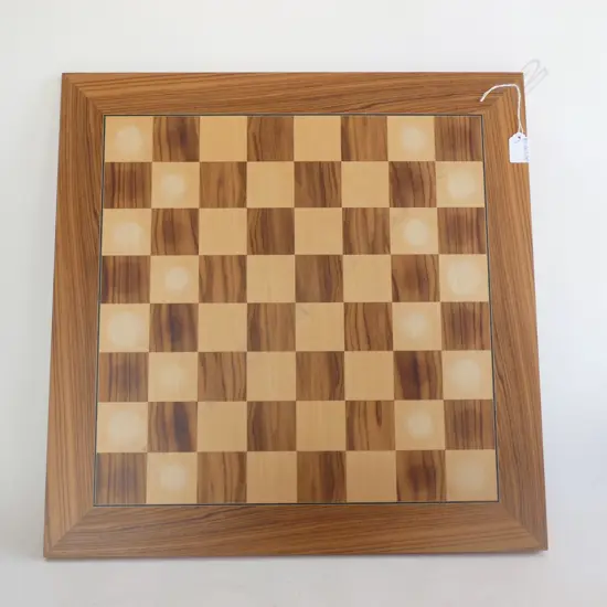 WOODEN CHESS BOARD 550mm sq