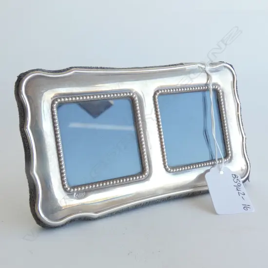 SM STG SILVER DOUBLE PHOTO FRAME 150 X 85MM