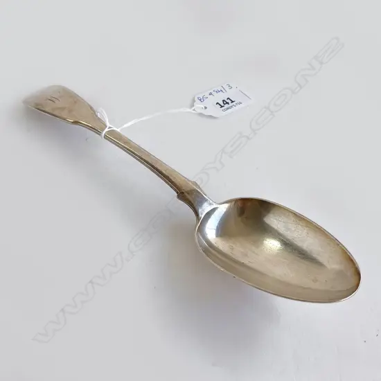 STG SILVER TABLE SPOON, GLASGOW 1827 79 GRAMS