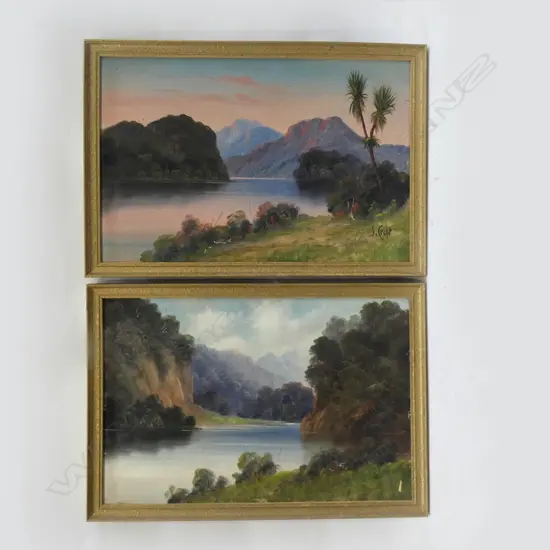 PR OILS RIVER  SCENES, SIGNED S.CROFT