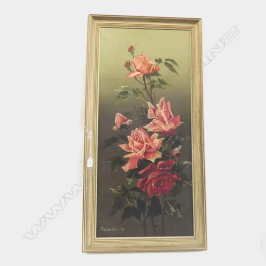 VINTAGE OIL STILL SIGNED MAY LANCASTER, DATED 1913