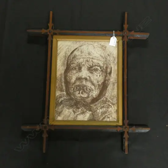 PORTRAIT OF A MAORI WOMAN SIGNED C.F.GOLDIE, DATED '36, by KARL SIM. 360 X 230mm