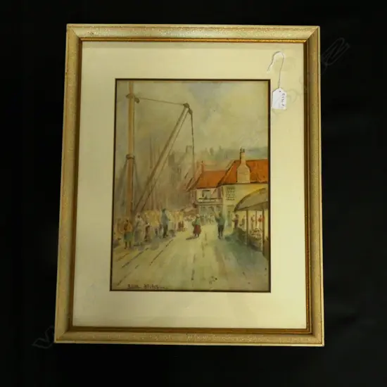 BLYTHE FLETCHER, GOUACHE, SIGNED. 360 x 260mm