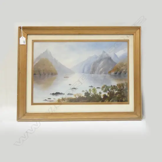 JOHN CHARLES VEITCH COLONIAL LANDSCAPE OIL 280x440mm