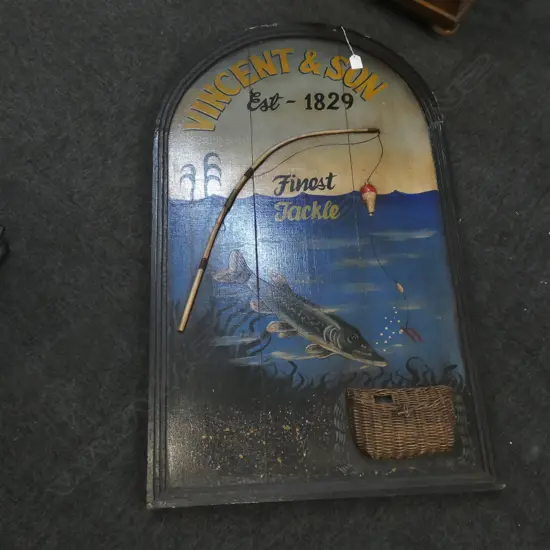VINCENT & SONS FISHING DISPLAY BOARD 1000 X 600MM