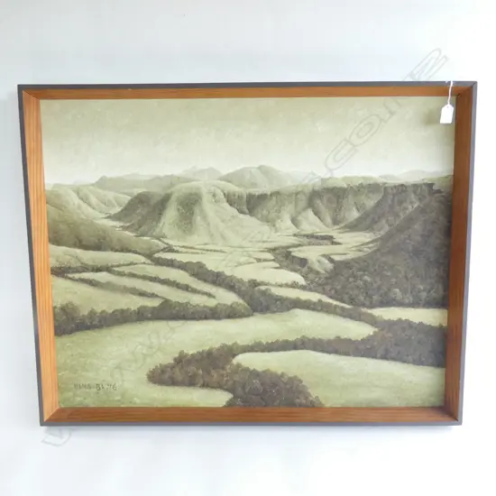 HANS BRUTSCH OIL 'MAHOENUI-KING COUNTRY' 685x880mm