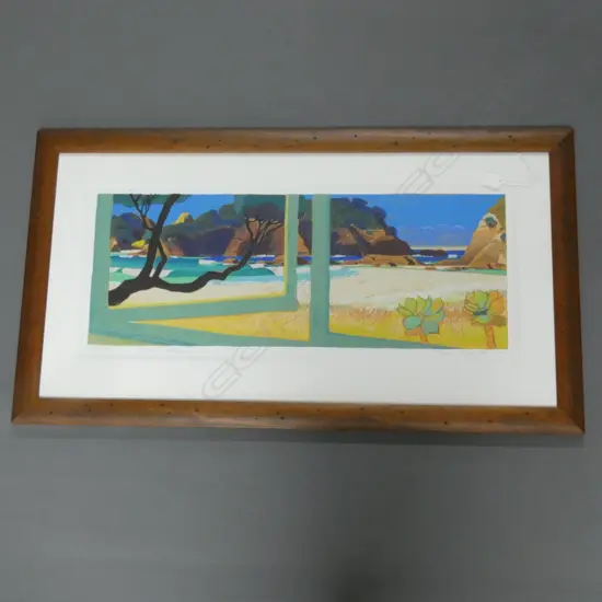 TOM BURNETT 'SANDSPIT MATAPOURI' LTD ED 85/200 SIGNED 840X430MM