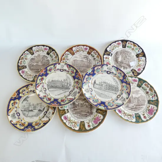 8 MASONS IRONSTONE CHRISTMAS PLATES