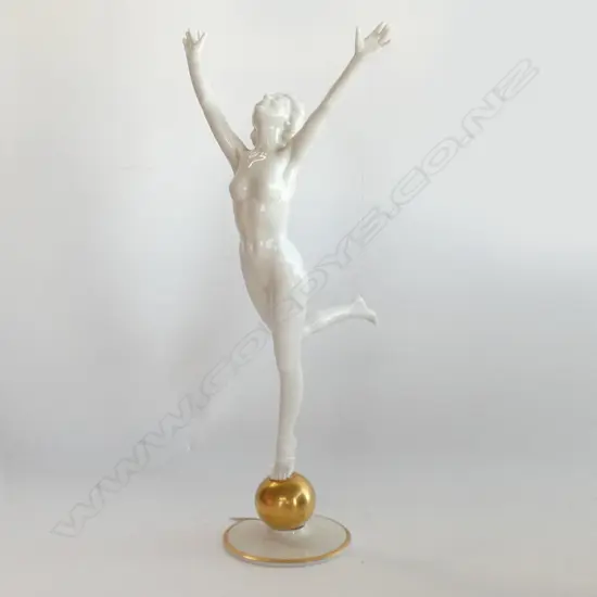 HUTCHENREUTHER NAKED DANCING LADY FIGURE H.320MM