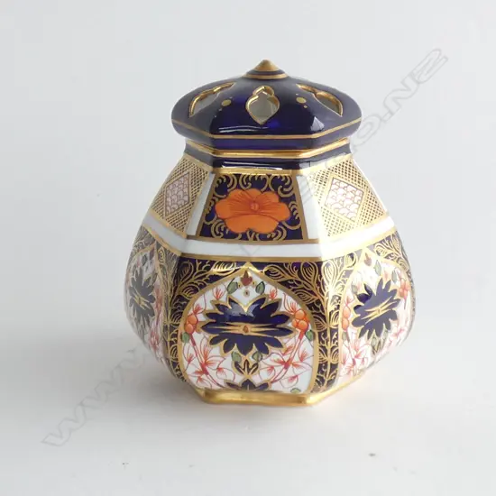 ROYAL CROWN DERBY IMARI HEXAGONAL POT POURI