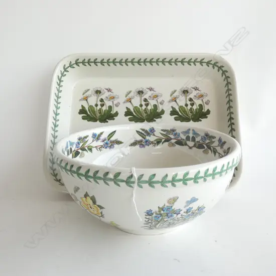 PORTMEIRION 'BOTANIC GARDEN' OVEN DISH & BOWL 230mm dia