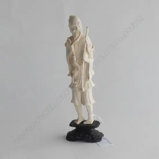 CHINESE IVORY FISHERMAN H.205mm