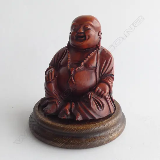 CHINESE RESIN BUDDHA ON BASE H.120mm