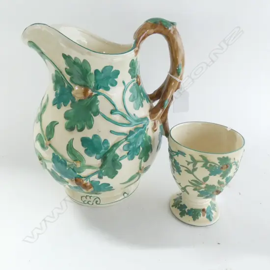 MASONS IRONSTONE LARGE JUG & BEAKER, OAK PATTERN
