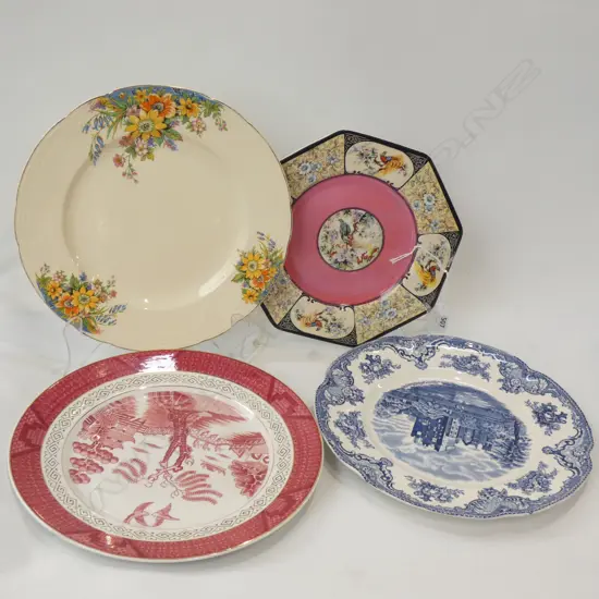 4 OLD ENGLISH PLATES.