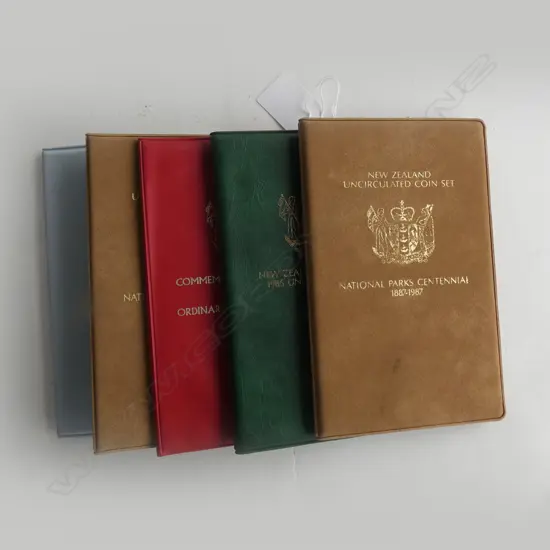 5 X NZ UNC COIN SETS 1987.1988.1987.1969.1986