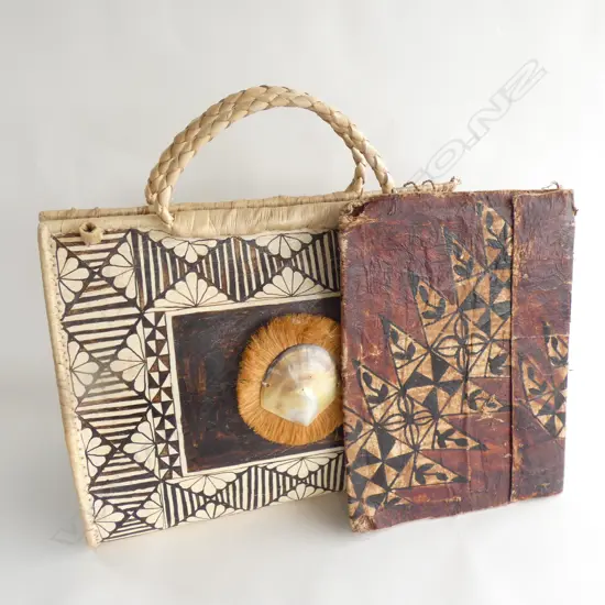 TONGAN TAPA BAG & FOLDER, 380 X 520 X 520MM