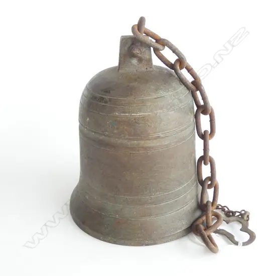 BRONZE BELL ON CHAIN H.180mm