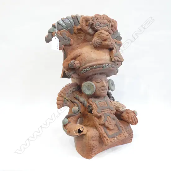 TERRACOTTA AZTEC FIGURE AF H.400mm