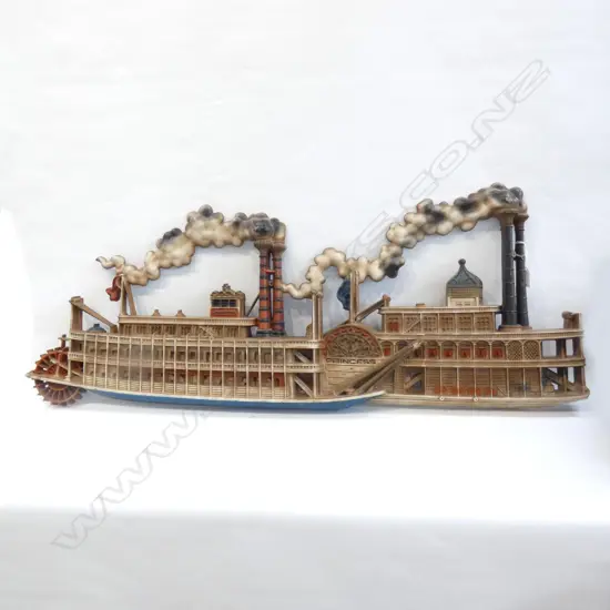 AMERICAN RIVER BOAT 'PRINCESS' PLAQUE L.1040mm