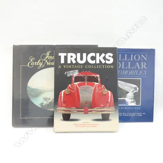 3 BOOKS; CARS, TRUCKS, IMAGES OF EARLY NZ