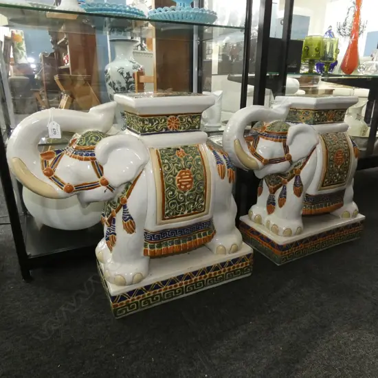 PR LARGE CERAMIC ELEPHANT STOOLS H.550mm