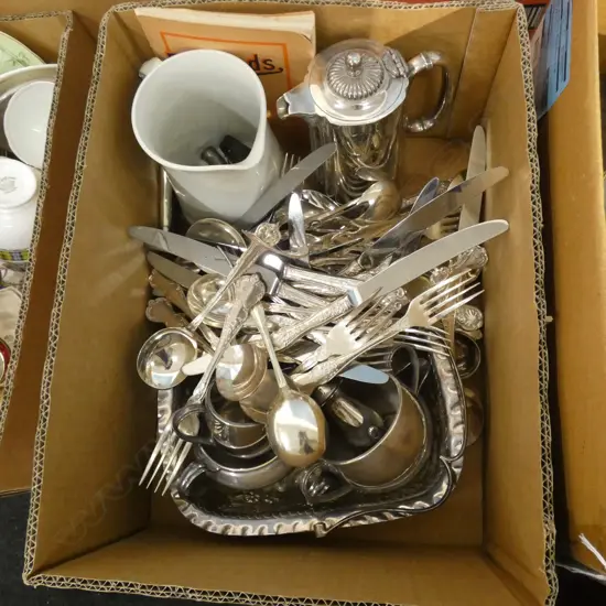 BOX LOT ASST. EPNS ETC