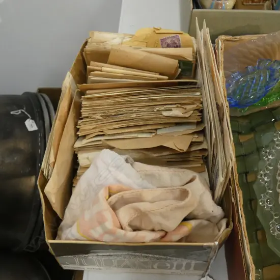 BOX OLD STAMPS & NZ FIRST DAY COVERS