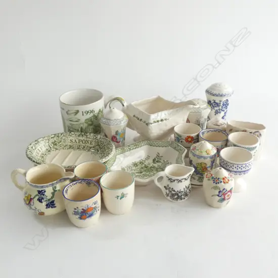 MASON IRONSTONE BOX OF 20PLUS CONDERMENTS DISHES JUGS ETC