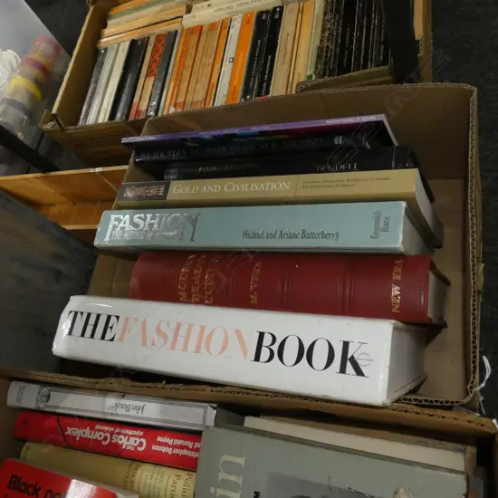 BOX LOT BOOKS; FASHION INTEREST