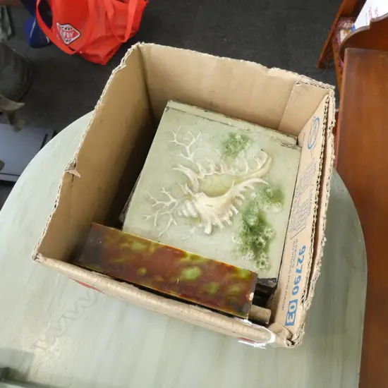 8 ASST VINTAGE GRATE TILES PLUS FILL INS 