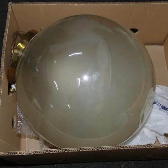 LG LUSTRE GLASS BALL SHAPED CEILING LIGH APPROX DIA  350MM