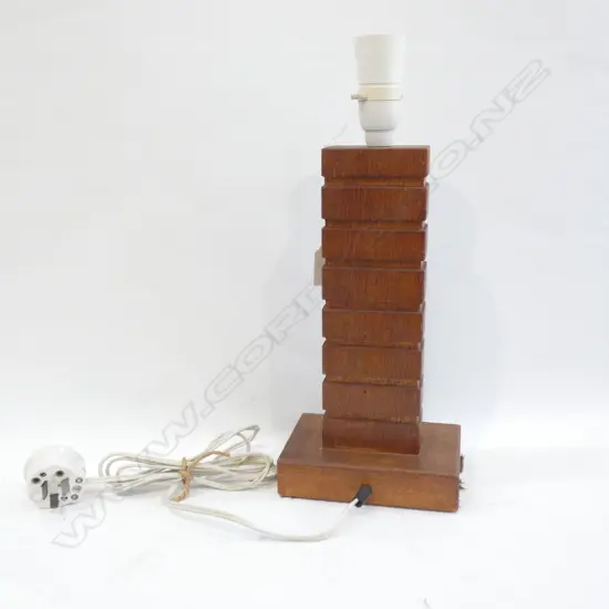 WOODEN LAMP BASE H.365mm
