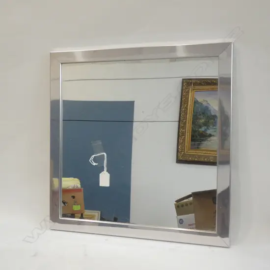 SQUARE SILVER MIRROR 450mm sq