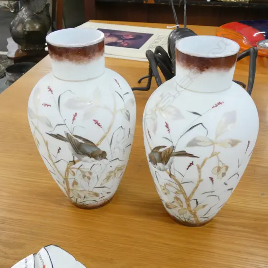 PR VICTORIAN GLASS VASES H.270mm