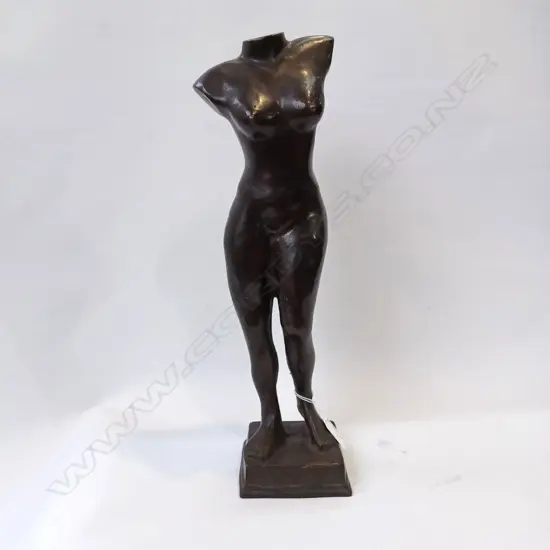 BRONZE FEMALE TORSO H.410mm